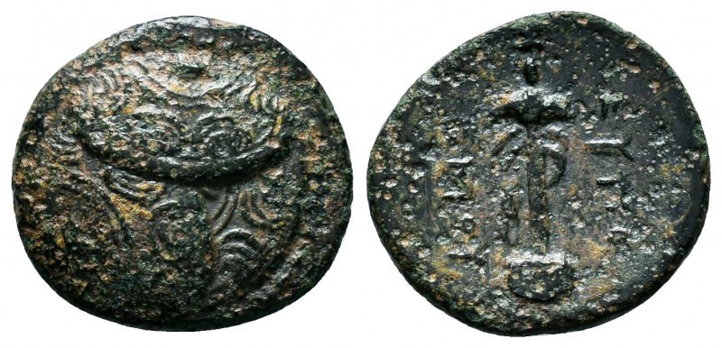 MYSIA. Mylasa. strategos 315-311 BC.AE Bronze 

Condition: Very Fine

Weight: 3....
