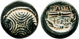 LYDIA.Philadelphia.1st century BC. AE Bronze

Condition: Very Fine

Weight: 4.2 gr
Diameter: 14 mm