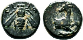 IONIA. Ephesos. Ae (Circa 390-320/00 BC).

Condition: Very Fine

Weight: 1.8 gr
Diameter: 10 mm