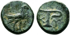AEOLIS.Kyme.100 BC. AE Bronze

Condition: Very Fine

Weight: 1.2 gr
Diameter: 10 mm