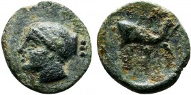 Greek Coins, Circa 2nd - 1st century BC. Æ

Condition: Very Fine

Weight: 0.8 gr
Diameter: 11 mm