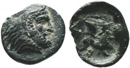 Greek Coins, Circa 2nd - 1st century BC. Æ

Condition: Very Fine

Weight: 0.6 gr
Diameter: 10 mm