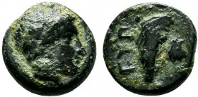 AEOLIS. Gyrneion. Ae (4th century BC).

Condition: Very Fine

Weight: 1.0 gr
Diameter: 9 mm