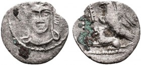 CILICIA.uncertain. 4th century BC.AR Obol

Condition: Very Fine

Weight: 0.4 gr
Diameter: 11 mm