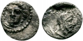 CILICIA.uncertain. 4th century BC.AR Obol

Condition: Very Fine

Weight: 0.8 gr
Diameter: 9 mm