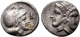 CILICIA. Uncertain. 4th century BC BC.AR Obol 

Condition: Very Fine

Weight: 1.2 gr
Diameter: 11 mm