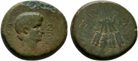 LYDIA.Tralleis. Nero AD 54-68.AE Bronze 

Condition: Very Fine

Weight: 4.0 gr
Diameter: 17 mm