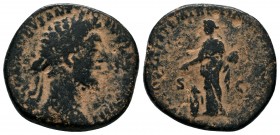 Antoninus Pius (138-161 AD). AE Sestertius

Condition: Very Fine

Weight: 19.0 gr
Diameter: 30 mm
