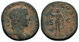 Severus Alexander (222-235 AD). AE Sestertius

Condition: Very Fine

Weight: 20.3 gr
Diameter: 28 mm