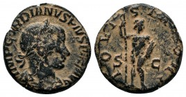 Gordian III Æ Sestertius. Rome, AD 238-239. 

Condition: Very Fine

Weight: 9.0 gr
Diameter: 23 mm