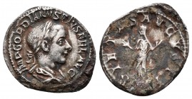 Gordian III AR Antoninianus. Rome, AD 241-243.

Condition: Very Fine

Weight: 2.5 gr
Diameter: 20 mm