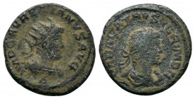 Aurelian, with Vabalathus. AD 270-275. AR Antoninianus

Condition: Very Fine

Weight: 3.6 gr
Diameter: 19 mm