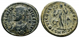 Constantinus II , as Caesar (316-337 AD). AE Follis

Condition: Very Fine

Weight: 3.6 gr 
Diameter: 20 mm