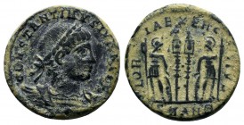 Constantinus II , as Caesar (316-337 AD). AE Follis

Condition: Very Fine

Weight: 2.5 gr
Diameter: 16 mm