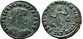 Licinius I (308-324 AD). AE silvered Follis 

Condition: Very Fine

Weight: 3.8 gr
Diameter: 22 mm