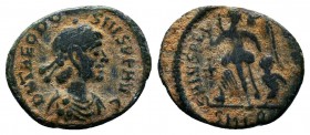 Theodosius I. A.D. 379-395. AE

Condition: Very Fine

Weight: 1.0 gr
Diameter: 14 mm