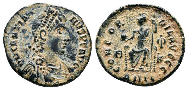 Gratian. A.D. 367-383. AE centenionalis 

Condition: Very Fine

Weight: 3.0 gr
D...