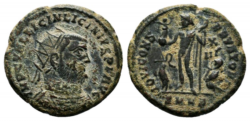 Licinius I (308-324 AD). AE silvered Follis 

Condition: Very Fine

Weight: 
Dia...