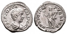 Geta AR Denarius, 

Condition: Very Fine

Weight: 2.8 gr
Diameter: 18 mm
