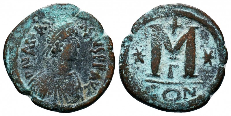Anastasius I. 491-518. AE follis

Condition: Very Fine

Weight: 15.7 gr
Diameter...