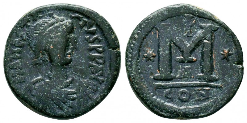 Anastasius I. 491-518. AE follis

Condition: Very Fine

Weight: 9.0 gr
Diameter:...