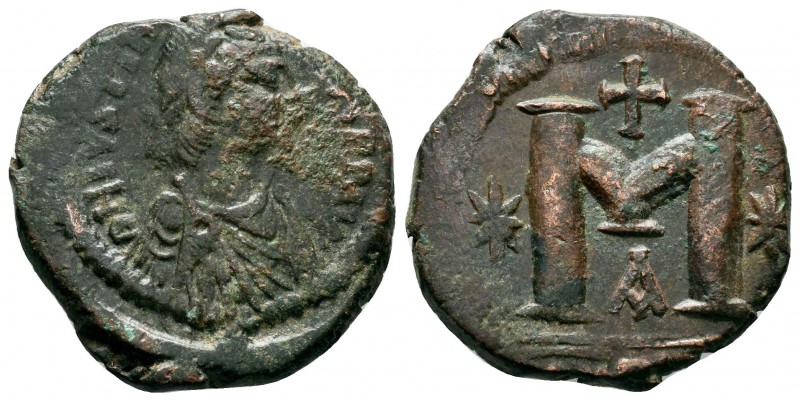 Justinian I. AE Follis, 527-565 AD,

Condition: Very Fine

Weight: 15.3 gr
Diame...