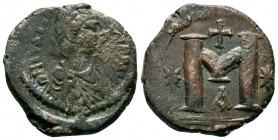 Justinian I. AE Follis, 527-565 AD,

Condition: Very Fine

Weight: 15.3 gr
Diameter: 29 mm