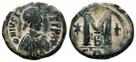 Justinian I. AE Follis, 527-565 AD,

Condition: Very Fine

Weight: 18 mm
Diameter: 31 mm