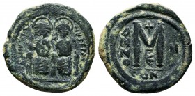 Justin II , with Sophia (565-578 AD). AE Follis

Condition: Very Fine

Weight: 15.0 gr
Diameter: 30 mm