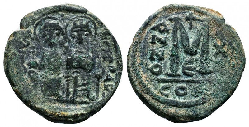 Justin II , with Sophia (565-578 AD). AE Follis

Condition: Very Fine

Weight: 1...