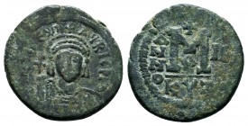 Maurice Tiberius (582-602), Ae Follis,

Condition: Very Fine

Weight: 12.6 gr
Diameter: 28 mm