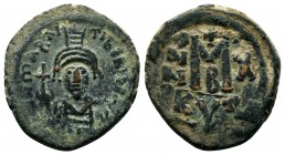 Maurice Tiberius (582-602), Ae Follis,

Condition: Very Fine

Weight: 12.2 gr
Diameter: 29 mm
