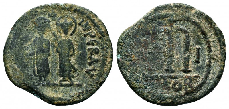 Phocas and Leontia 602-610. AE follis

Condition: Very Fine

Weight: 13.5 gr
Dia...
