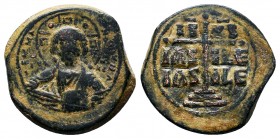 Byzantine Anonymous Follis, Ae 9th -12th C.

Condition: Very Fine

Weight: 12.4 gr
Diameter: 30 mm