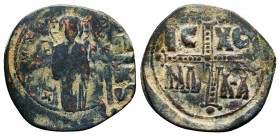 Byzantine Anonymous Follis, Ae 9th -12th C.

Condition: Very Fine

Weight: 9.5 gr
Diameter: 32 mm