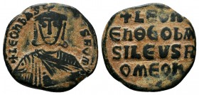 Leo VI the Wise, (A.D. 886-912), AE follis

Condition: Very Fine

Weight: 7.0 gr
Diameter: 26 mm