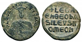 Leo VI the Wise, (A.D. 886-912), AE follis

Condition: Very Fine

Weight: 6.8 gr
Diameter: 25 mm