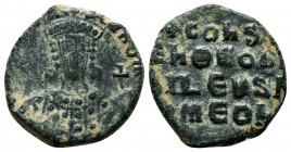 Constantin VII (913-959), AE follis,

Condition: Very Fine

Weight: 6.0 gr
Diameter: 21 mm