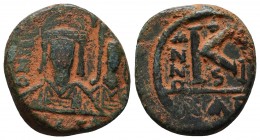 Justin II, with Sophia. 565-578. Æ Follis, Carthaca.

Condition: Very Fine

Weight: 9.51 gr
Diameter: 23 mm