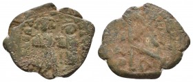 Heraclius. 610-641. AE follis

Condition: Very Fine

Weight: 2.73 gr
Diameter: 23 mm