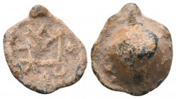 BYZANTINE LEAD SEAL (5th-6th century).

Condition: Very Fine

Weight: 5.4 gr
Diameter: 18 mm