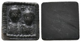 BYZANTINE Bronze Plank with two busts of Emperor /Empress (5th-6th century).

Condition: Very Fine

Weight: 4.3 gr
Diameter: 21 mm