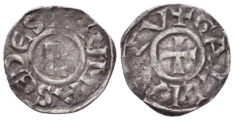 Crusaders Silver, LYON (ARCHBISHOPRIC): Anonymous, 13th century, AE denier, Arch...