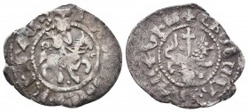 ARMENIA. LEVON THE USURPER, 1363-1365. Takvorin. The king on horseback r. Rv. Lion walking r., cross behind, an annulet above his head.

Condition: Ve...
