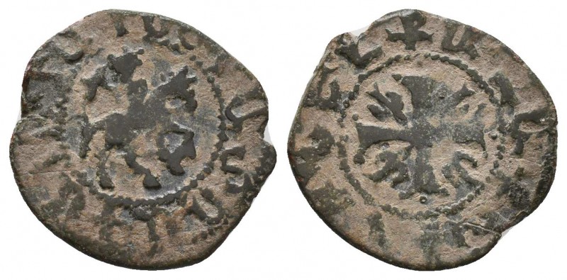 ARMENIA. Smpad, 1296-1298 AD. AE Kardez or Pogh 

Condition: Very Fine

Weight: ...