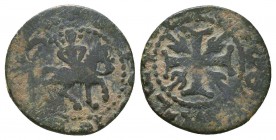 ARMENIA. Smpad, 1296-1298 AD. AE Kardez or Pogh 

Condition: Very Fine

Weight: 2.18 gr
Diameter: 18 mm