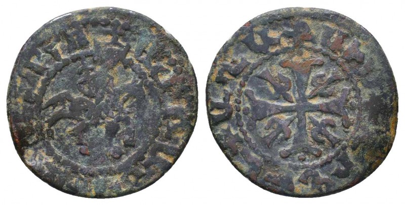 ARMENIA. Smpad, 1296-1298 AD. AE Kardez or Pogh 

Condition: Very Fine

Weight: ...