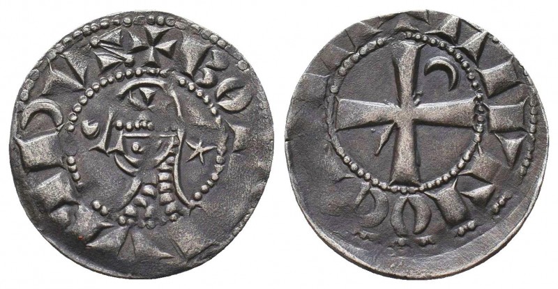 Crusaders, Principality of Antioch. Bohémond III AR Denier. Circa 1163-1188. + B...