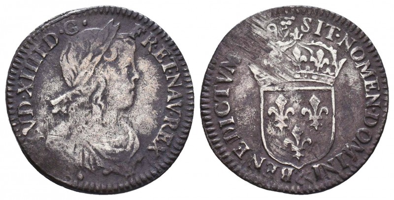 France, Royaume. Louis XIV (1643-1715 AD). AR 

Condition: Very Fine

Weight: 2....