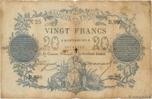 Country : FRANCE 
Face Value : 20 Francs type 1871 
Date : 20 septembre 1872 
Period/Province/Bank : Banque de France, XIXe siècle 
Catalogue refe...